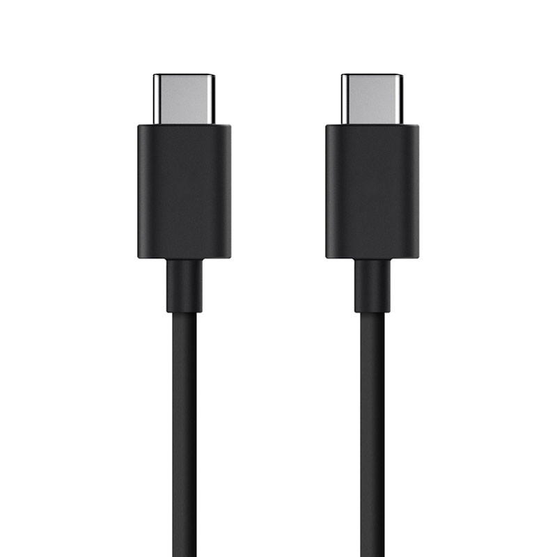 Schwarzes USB-C-zu-USB-C-Kabel